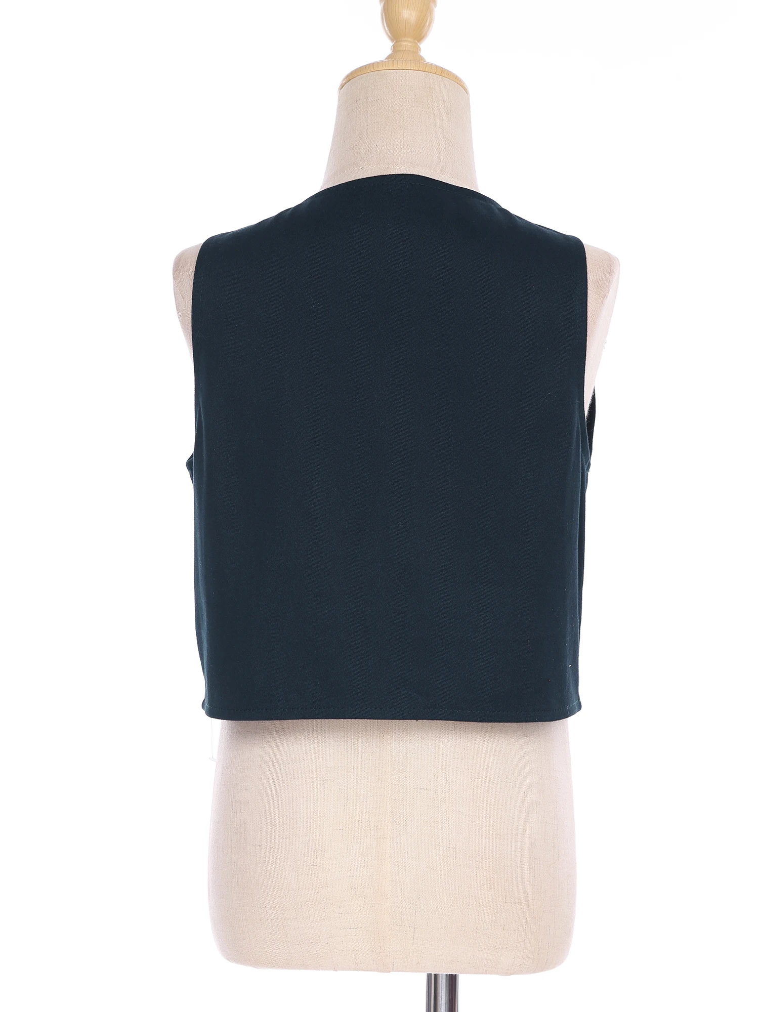 2T-16 Boy's Gentleman School Uniforms Performance Costume Vests Children Celebration Wedding Suit Vest Kids Party Waistcoat