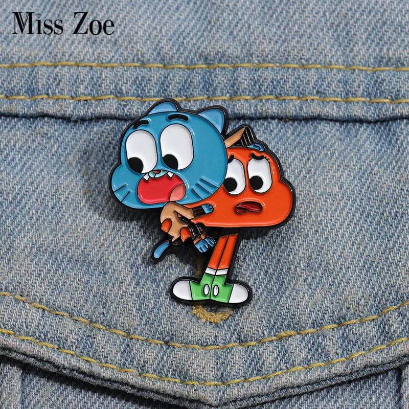 Adventure Anime Enamel Pins Custom Comedy Animation Brooches Lapel Badges Cartoon Funny Jewelry Gift for Kids Friends