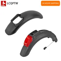 Front Fender and Rear Mudguard For Kugoo S1 S2 S3 Electric Scooter Skateboard Wheel Tire Splash with Lamp Light