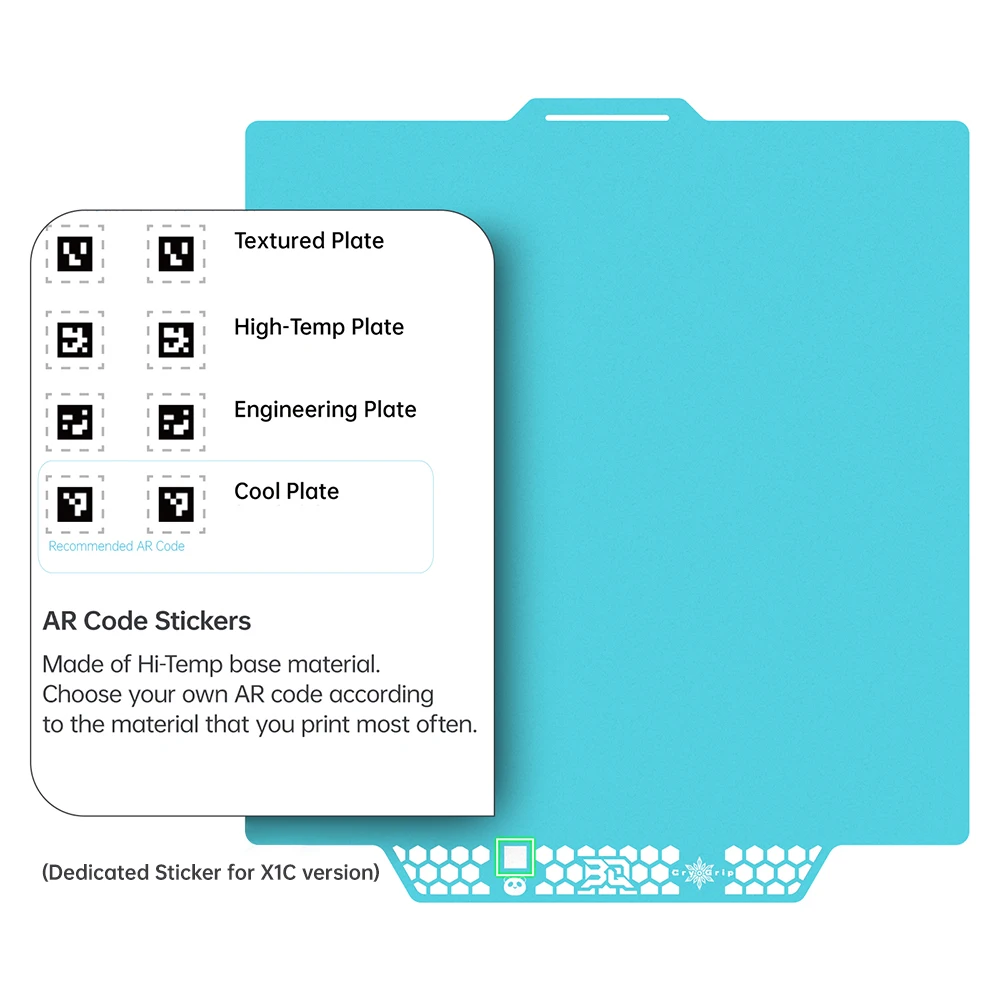 BIQU Panda Build Plate CryoGrip Pro for Bambu X1/P1/A1/A1 mini Printers Double-Sided Low Energy Printing Composite Honeycomb
