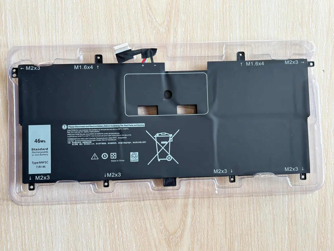 New NNF1C HMPFH Laptop Battery For Dell XPS 13 9365 XPS13-9365-D1805TS,D1605TS N003X9365-D1516FCN NP0V3 P71G00