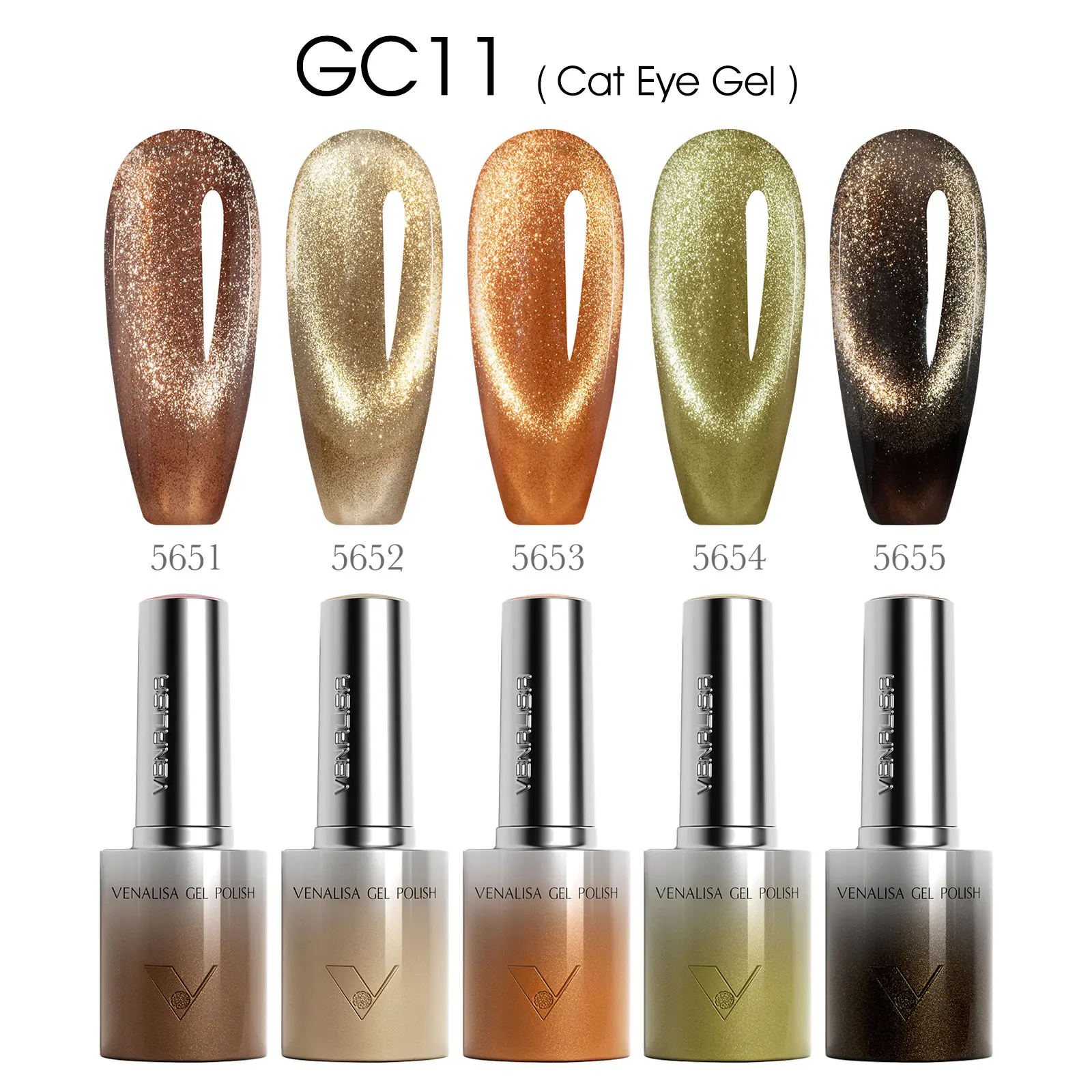 Venalisa TPO gratuit Hema gratuit 10ml Ultra brillant oeil de chat vernis à ongles aimant tremper UV LED Semi Permanent paillettes scintillantes Gel