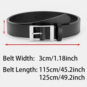 Men's leather leather belt, metal buckle, high quality, famous designer brand, jeans waist belt, new 10 Main Sales Women's Bermuda Tailoring - №2