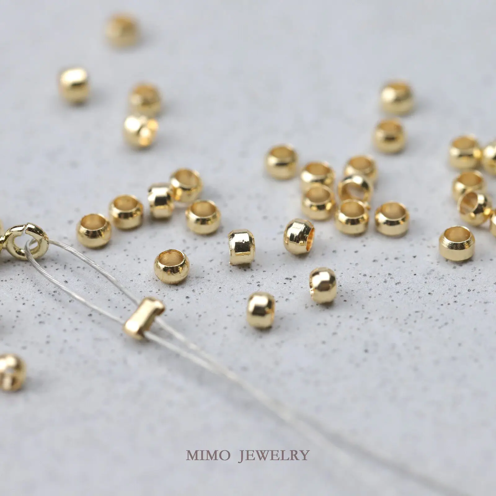 Brass Gold Plated Positioning bead end bead end close Spacer Beads Loose Beads for Jewelry Making DIY Bracelet Accessories