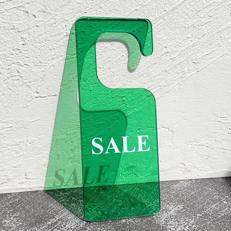 Korean Clothing Store Acrylic Hanging Tag, Advertising Hang Tag, Discount Promotion