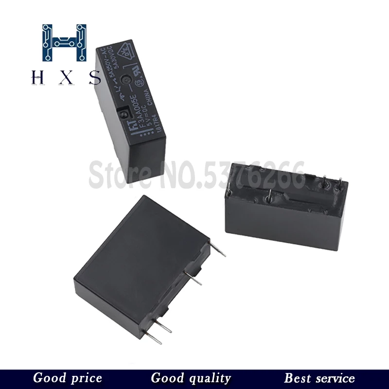 2PCS  F3AA024E F3AA012E F3AA05E  24V 12V 5V 4Pin 5A 250VAC Relay