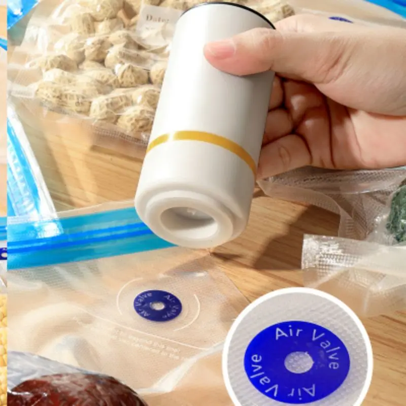 New Household Kitchen Portable Usb Electric Air Pump Mini Fresh-Keeping Handheld Vacuum Sealing Machine Vacuum Bag