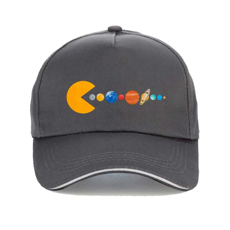 funny eat Cosmic Solar System Planets Print Man baseball cap Male Fashion Casual planet hat women's adjustable Snapback hats