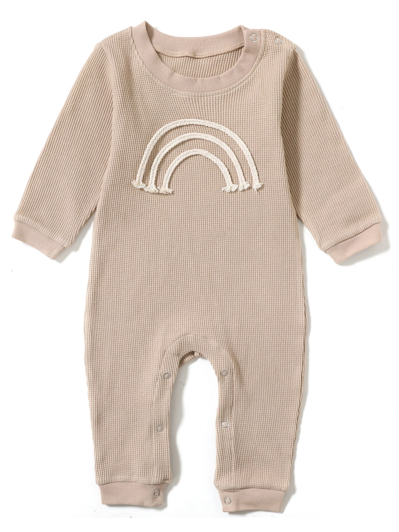 Cotton-made long-sleeved jumpsuit for 0-24 months babies and toddlers Suitable for casual everyday wear in autumn