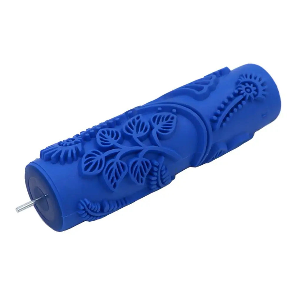 Decorative Wall Painting Roll Rubber Pattern Roller Stencil Like Finish DIY Paint Tool for Painting Walls and Furniture