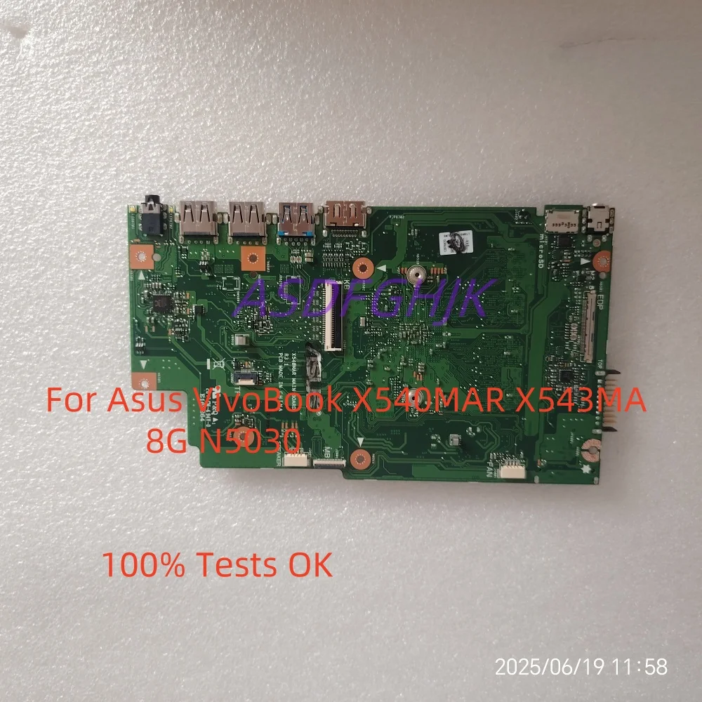 Suitable For Asus VivoBook X540MAR X543MA 8G N5030 90NB0IR0-R01030 Motherboard 100% Perfect Work