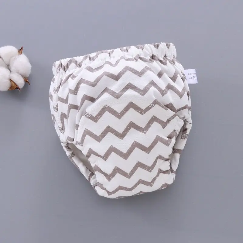 Girls Boys Baby Reusable Washable Diaper Pant Infant Potty Training Cloth Pocket Nappy Panties 6 Layers Cover Wrap Diapers