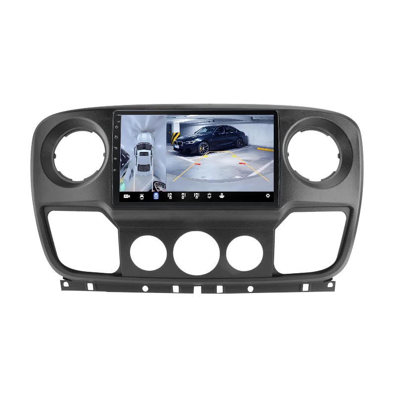 Junsun 360° °   Panoramakamera-Autoradio für Renault Master Nissan NV400 Opel Movano 2010–2021 Wireless CarPlay Android Auto GPS