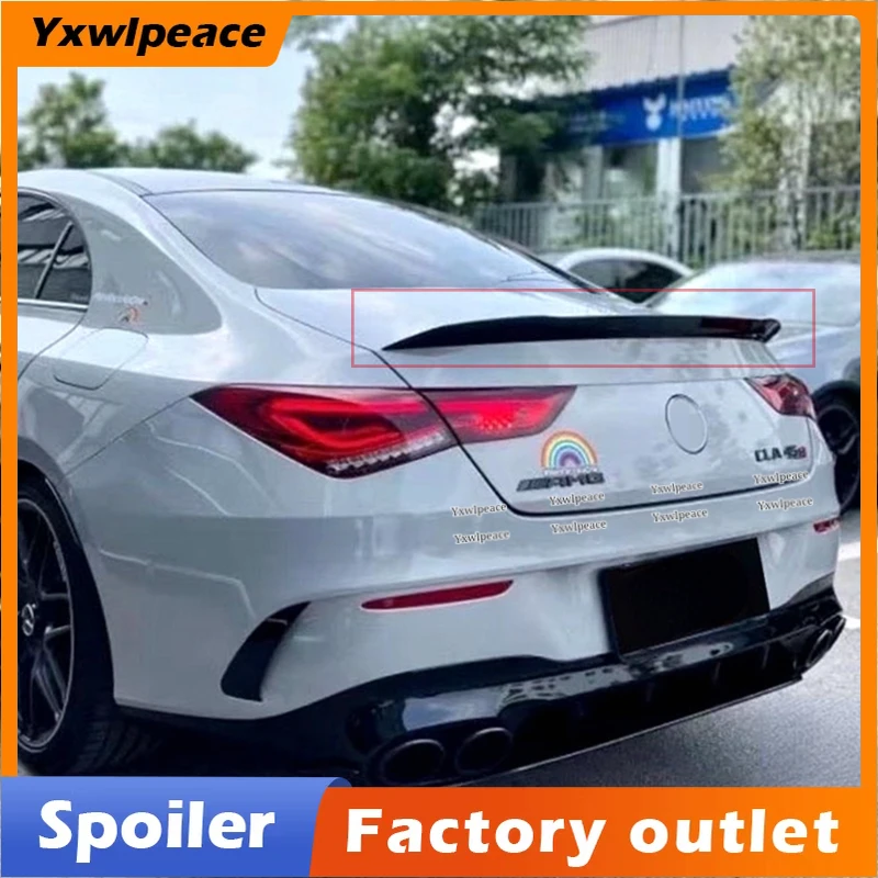 

For Mercedes Benz CLA Class W118 Spoiler 2019-2022 CLA250 CLA200 CLA220 C118 ABS Plastic Rear Trunk Lip Spoiler Car Styling