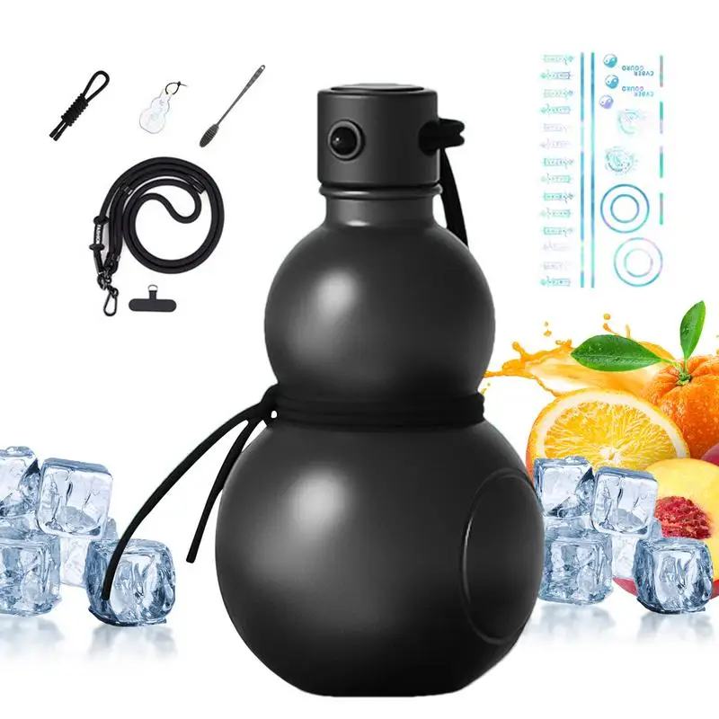 

classic Chinese Retro-Inspired Gourd Water Bottle 900ml Large Capacity Wine Bottle portable Travel Water Kettle for Gym Camping