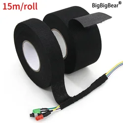 1/3/5 rollos de cinta adhesiva de tela resistente al calor, 9-50mm para cables automotrices, arnés, telar de cableado, cintas térmicas eléctricas