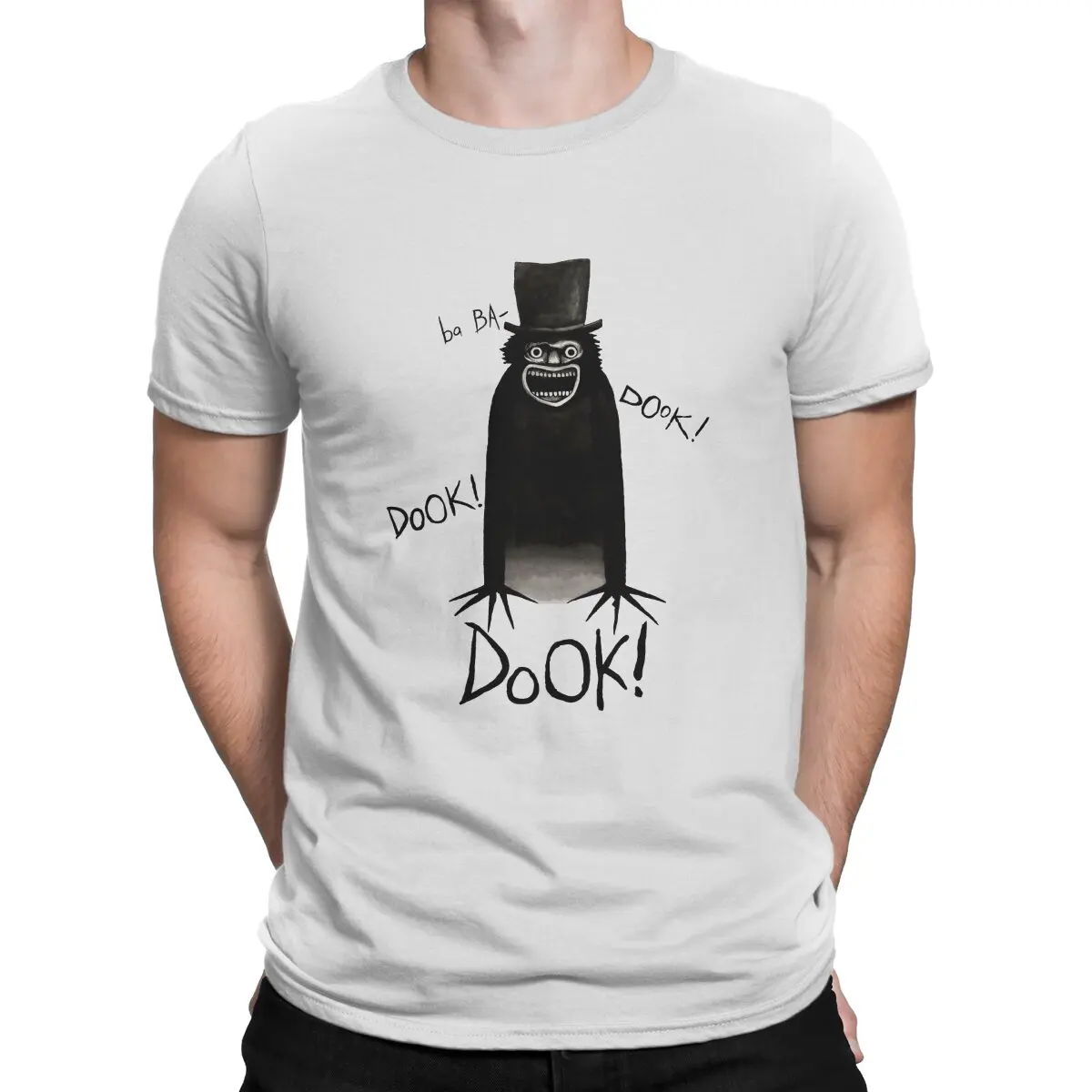 

The Boogeyman Newest TShirt for Men The Babadook Classic Round Neck Pure Cotton T Shirt Personalize Birthday Gifts Streetwear