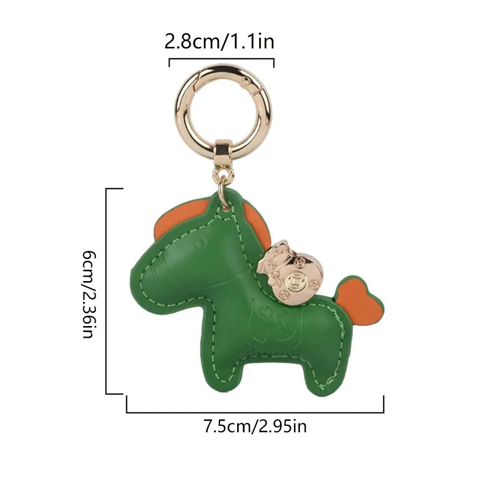 لطيف تحمل على جيب المال بو الحصان المفاتيح الحيوان بولي Leather الجلود بولي Leather الجلود شماعات حقيبة كرتونية الموضة قلادة اكسسوارات السيارات #6