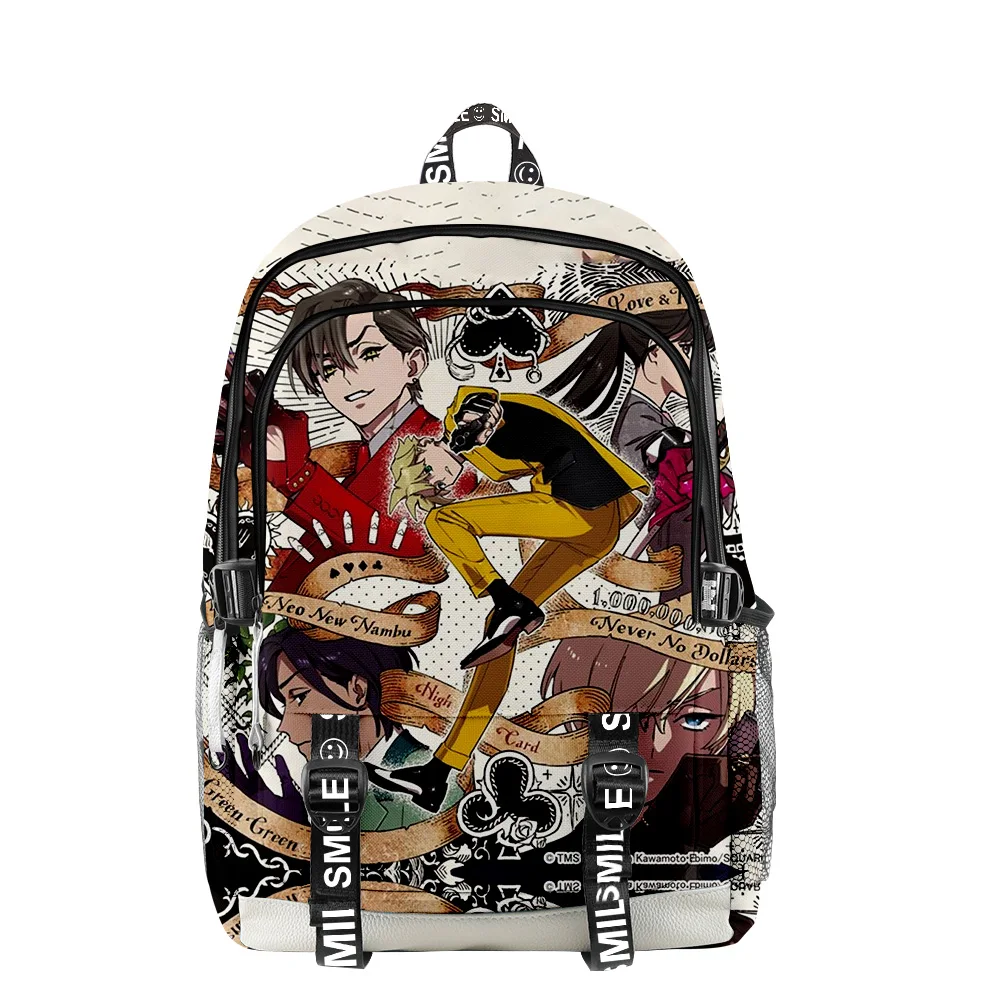 HIGH CARD Anime Zipper Backpack School Bag 2023 New Unique Daypack Traval Bag Oxford Cloth