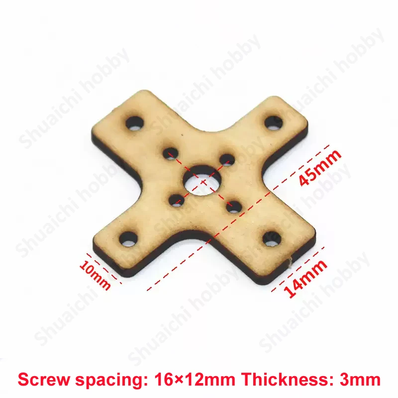 10PCS 1104 1306 1806 2204 2208 2212 Brushless Motor Wooden Mount 2/3mm Thickness Round/Cross Seat DIY Part for RC Airplane Model