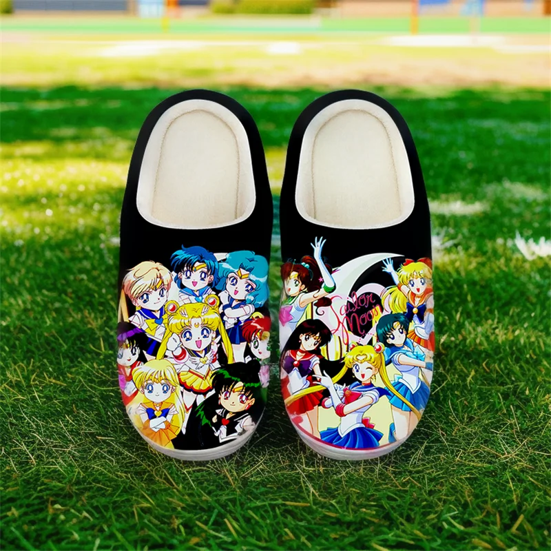 

Slippers For Women Girls Unisex Anime Sailor Moon Sailor Slippers Cartoon Cute Cosplay Shoes For Halloween Birthday Gift