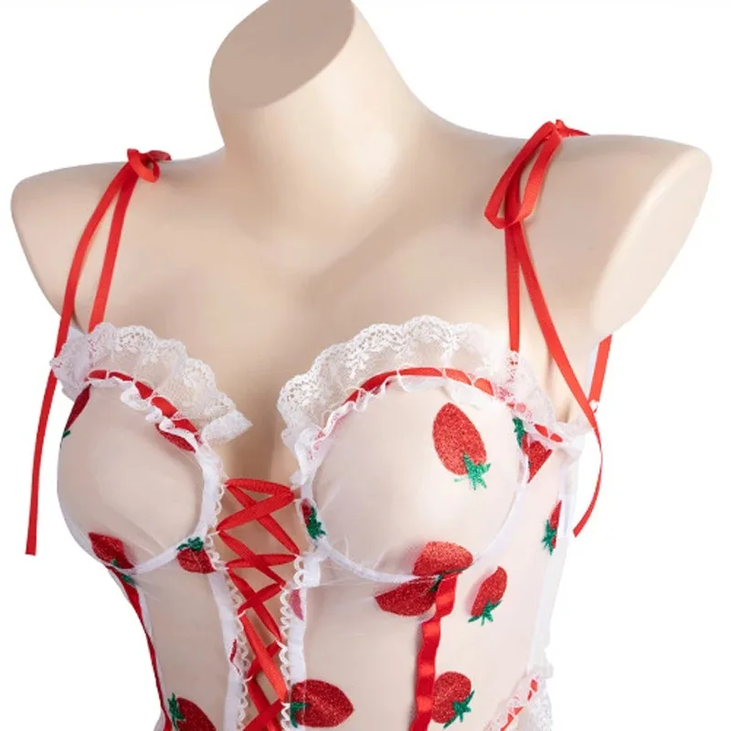 Ensemble de lingerie sexy Harvey, micro bikini, anime japonais, cosplay, maillot de bain, string, pyjama, maille, beurre, chemise de nuit, soutien-gorge et culotte