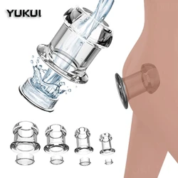 Silicona Butt Plug Hollow Anal Plug Unisex Sexshop Productos para adultos Juguetes sexuales anales para Mujeres Hombres Entrenador anal para parejas masturbándose