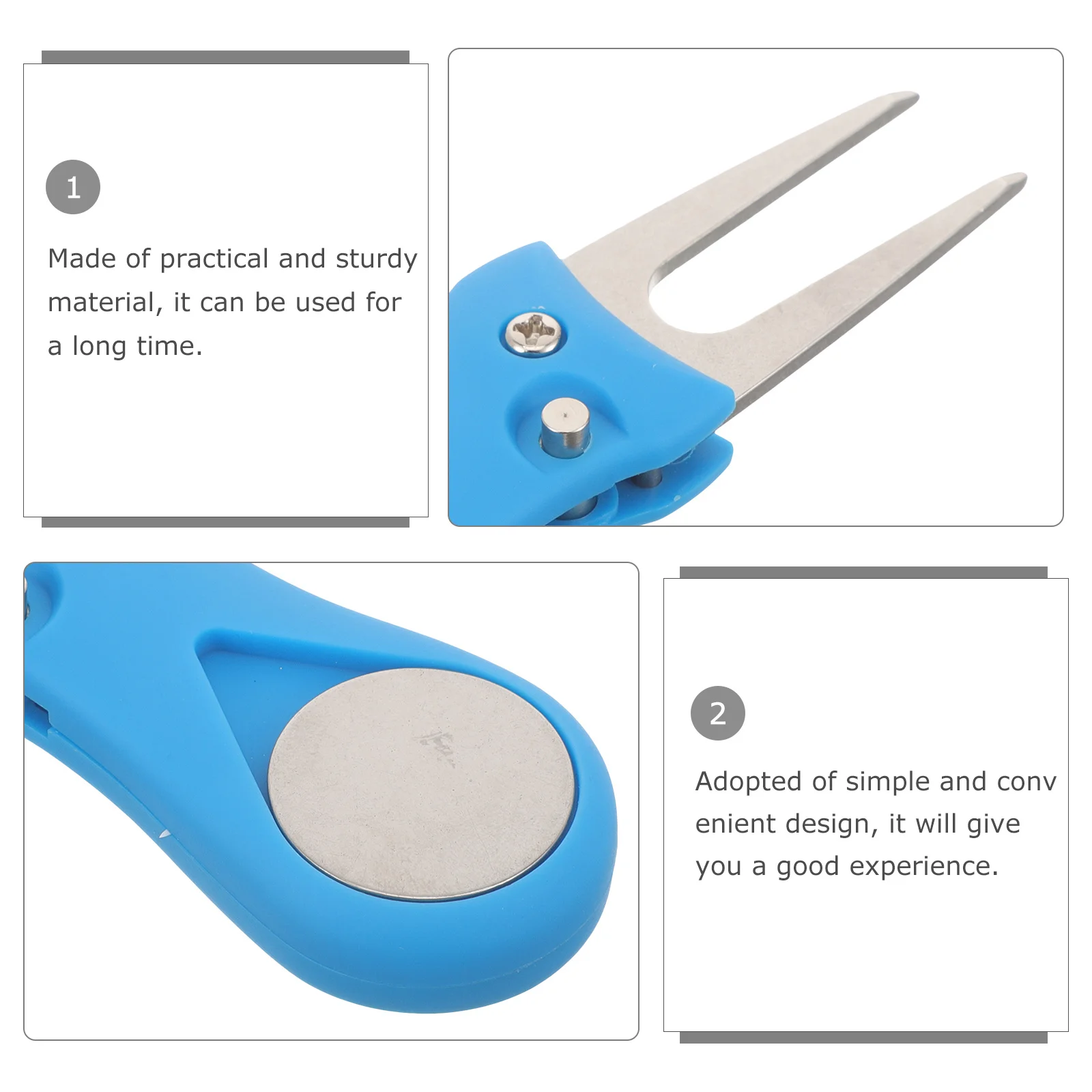 Golf Divot Professional Metal Repair Tool Portable Grass Fixing Accessory Portable Golfing Tool For Outdoor Golf Training