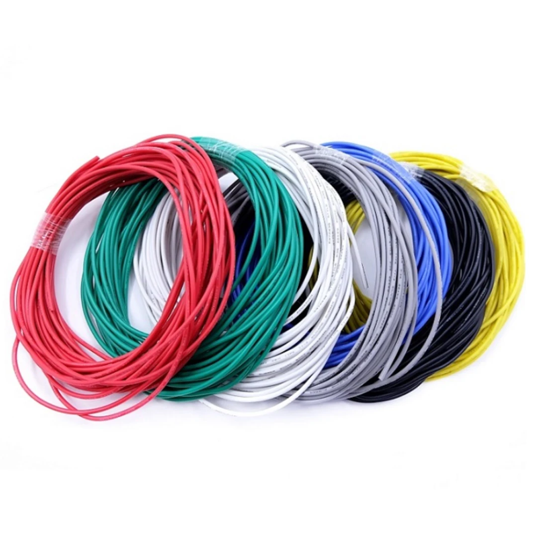 5M Copper Wire 32 30 28 26 24 22 20 18 AWG Soft Silicone Rubber Insulated Flexible UL3135 Electron LED Lamp Lighting Cable - Image 2