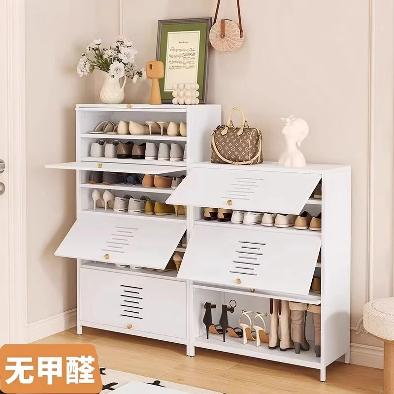 

Household steel shoe cabinet ventilated and breathable entering the entrance floor-to-ceiling multi-layer