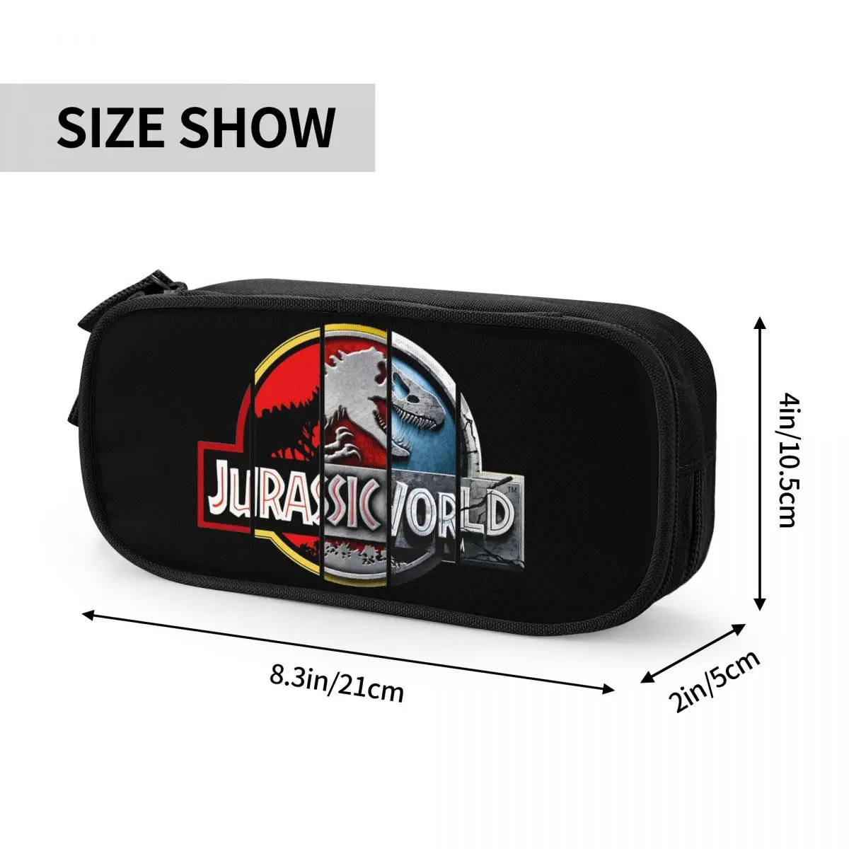 Fun Jurassics Park astucci per matite Jurassics World Dinosaur Pencil Box portapenne per borsa per studenti materiale scolastico cancelleria con