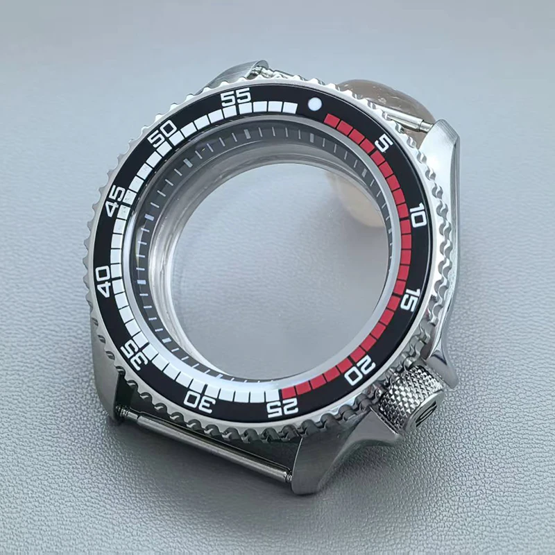 

Mod Silver SKX007 Watch Case with Flat Sapphire Crystal Glass for NH35 NH36 4R 6R 7S Movement Men's 28.5mm Dial Repair Parts