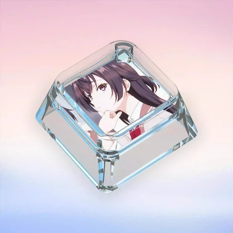

Alya Sometimes Hides Her Feelings in Russian Keycaps Anime Custom Artisan Transparent Original Gaming Mechanical Keyboard Keycap