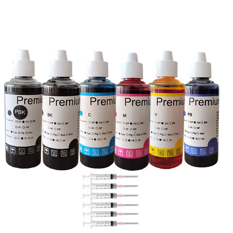 100ML Premium Refill Ink Kit For Canon 480 481  PGI480 CLI481 TS704 TR7540 TR8540 TS6140 TS8140 TS9140 TS9540 TS9541C Printer