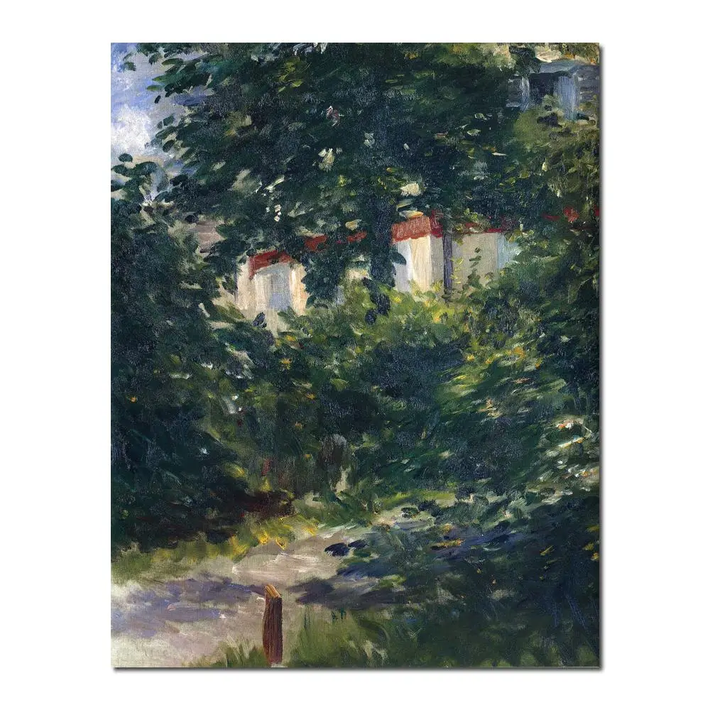 

The garden around Manets house Edouard Manet painting for sale Hand painted High quality