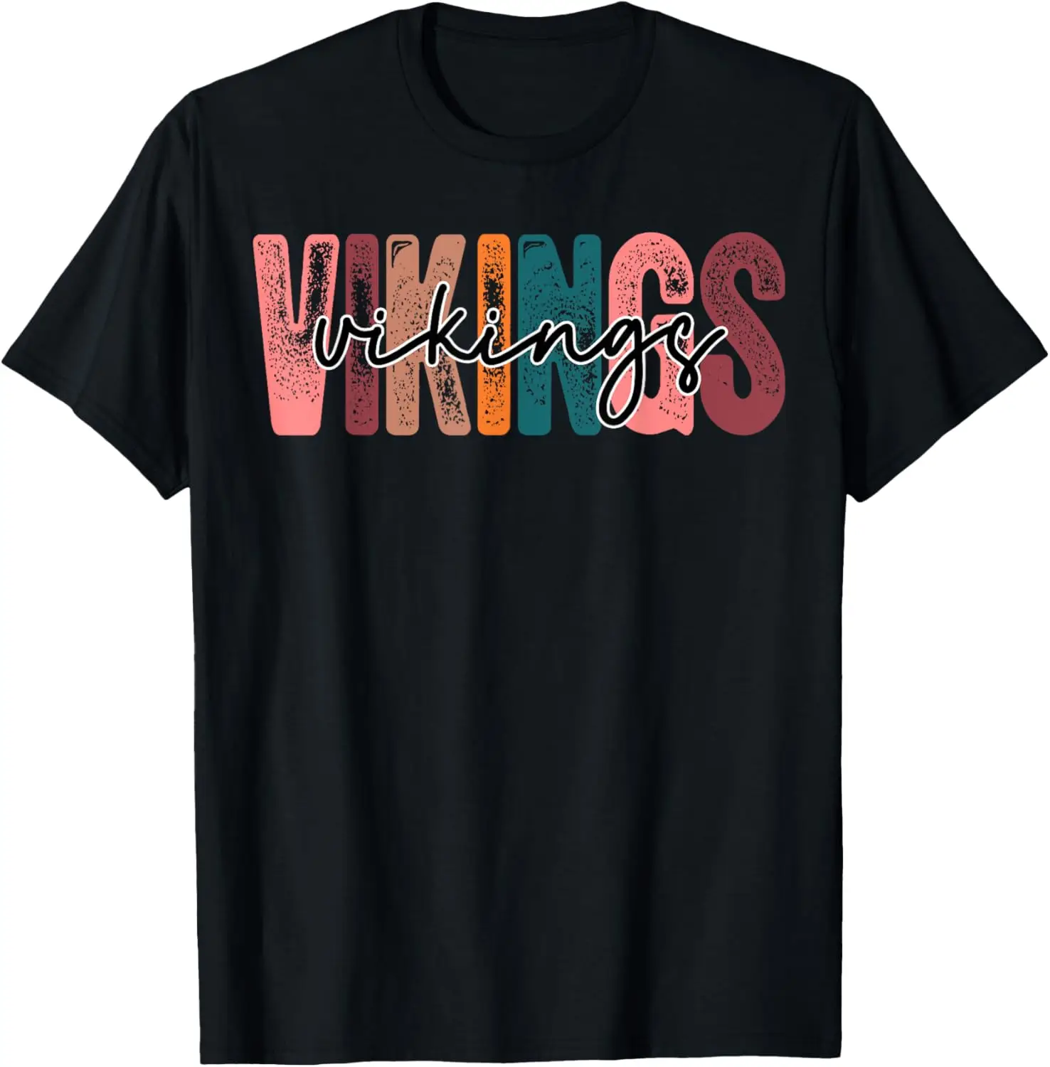 Vikings School Sports Fan Team Spirit T-Shirt