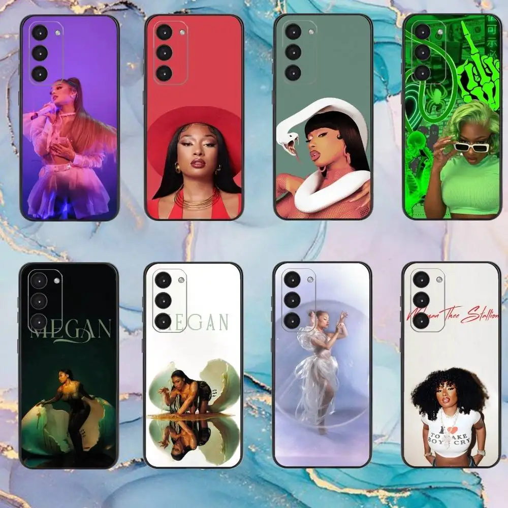 

Singer M-Megan Thee Stallion Phone Case For Samsung Galaxy A73,A72,A71,A70,A53,A52,A51,Others Soft Black Cover