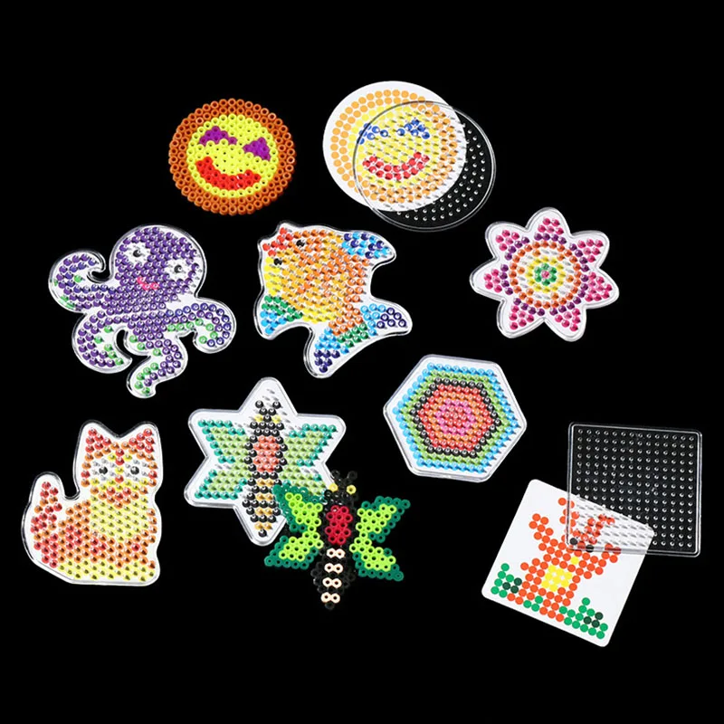

5mm Mini Pegboard Animal Dog Duck Transparent Template Board DIY Figure Material Board Hama Perler Beads templates for Children