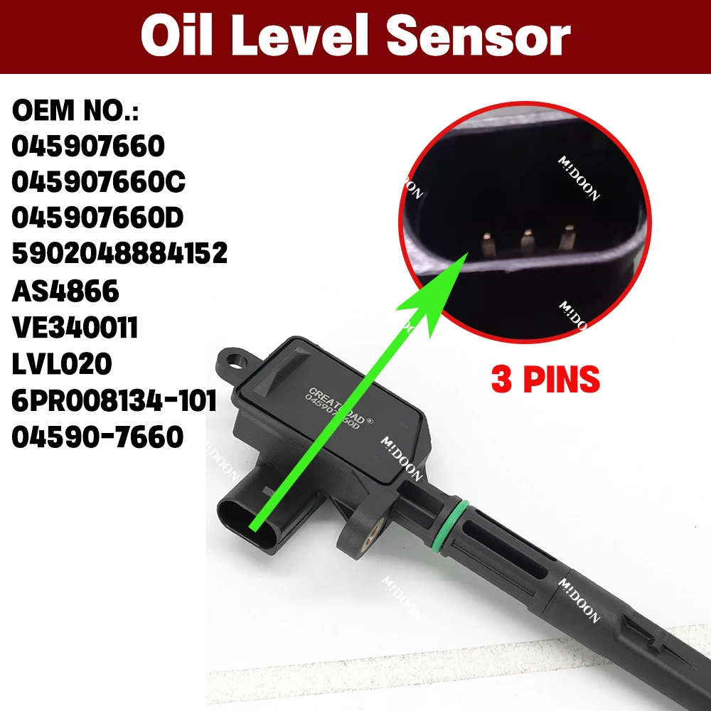

045907660D Oil Level Sensor For Audi A2 Seat Cordoba Ibiza Toledo Skoda Fabia Rapid Roomster VW Polo Car Accessories