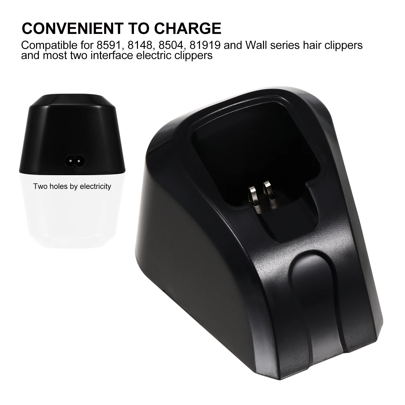 1 قطعة مقص الشعر الكهربائية شحن المقبس الاتحاد الأوروبي التوصيل قوي دائم ABS مقص الشعر للاستخدام المنزلي صالون الحلاق #1