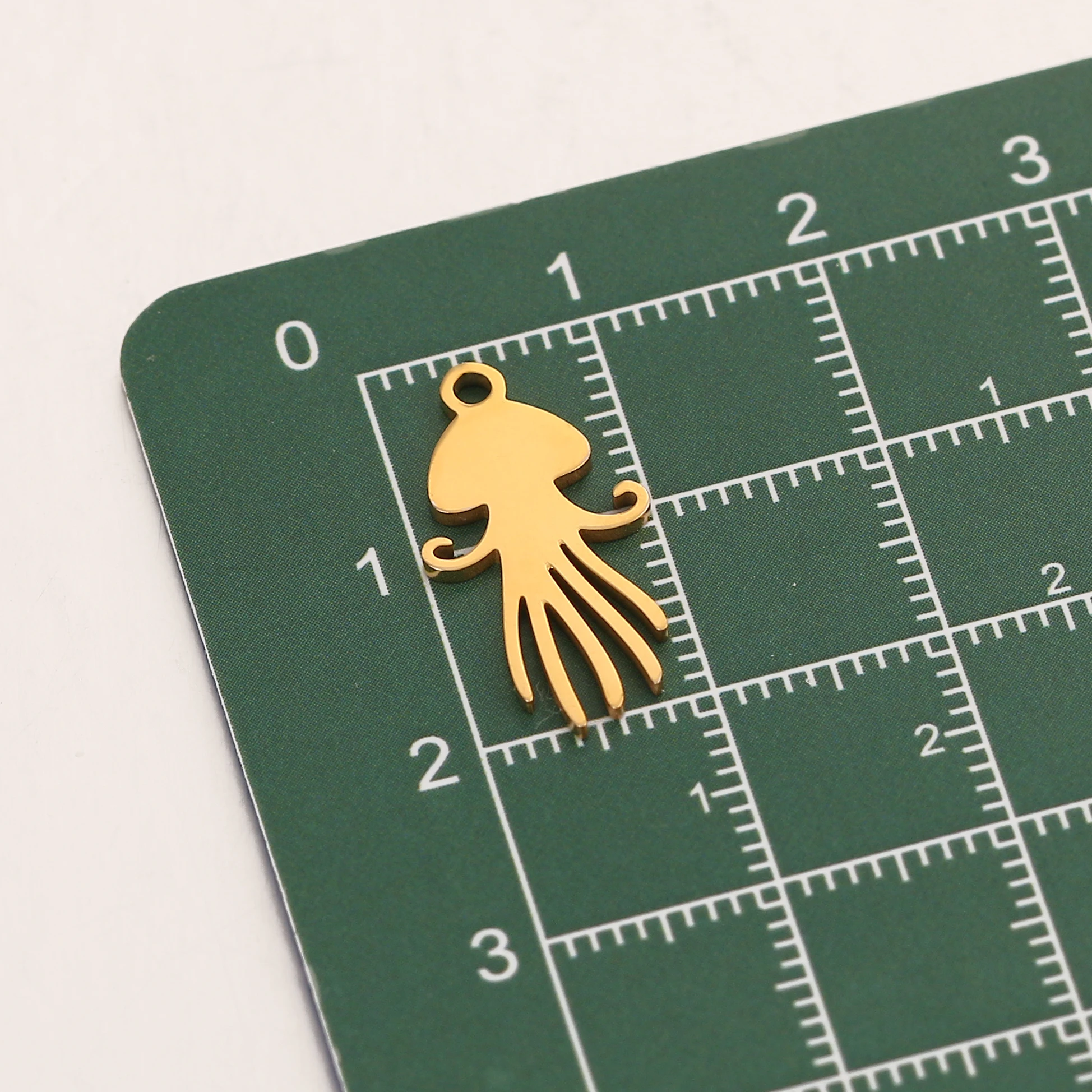 5 teile/los Gold Farbe Marine Tier Octopus Meer Fisch Conch Seestern Charms Edelstahl Anhänger Für Schmuck Machen Zubehör – Detail 23