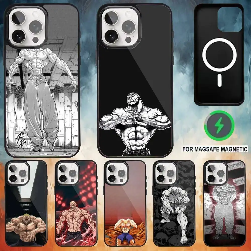 

Jack hanma Phone Case For iPhone17,16,15,14,13,12,11 Plus,Pro Max Magnetic Magsafe Wireless Charging