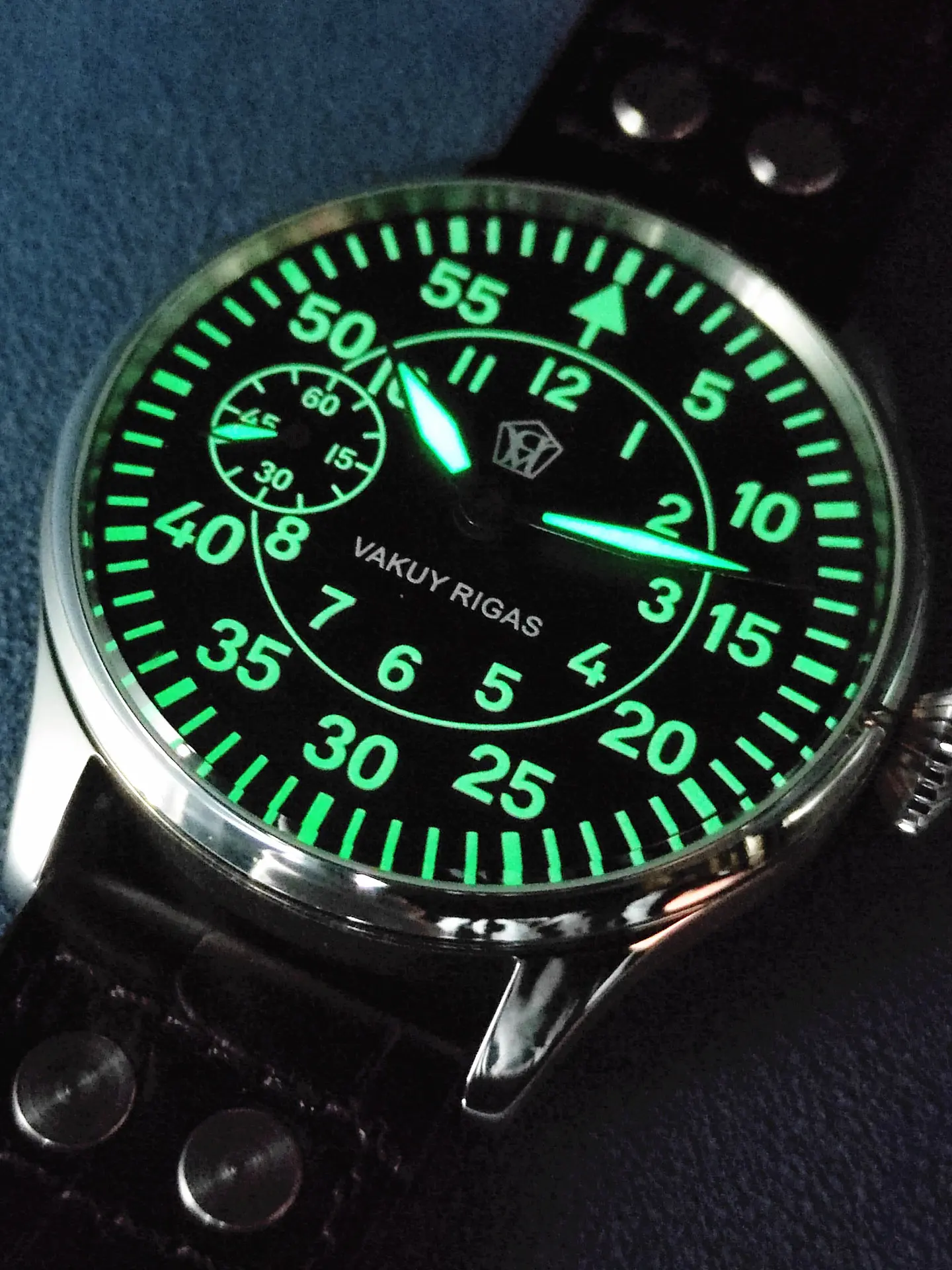 

Men's 44MM Manual Mechanical Military Watch B-Uhr German Pilot Sea-Gull ST36 Movement Strong Luminous Large Dial