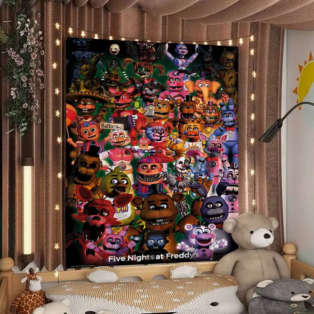 

F-Five N-Nights At F-Freddys Game Подвесной богемный гобелен Настенный богемный настенный гобелен Мандала Настенный декор