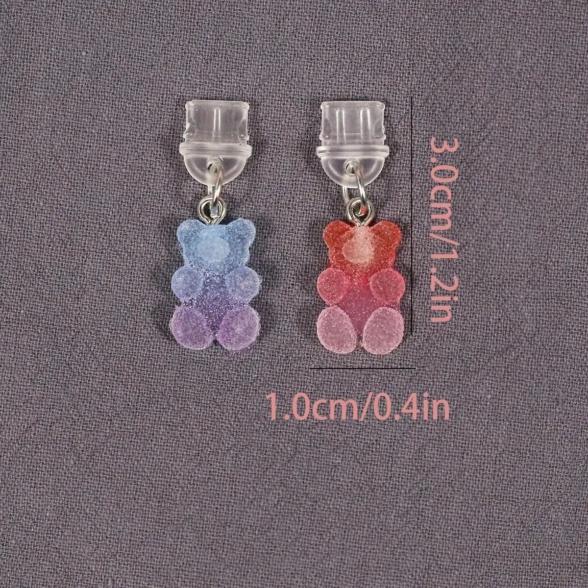Mobile phone dust plug matte teddy bear mobile phone pendant dust cap Syncheng decorative accessories mobile phone dust plug