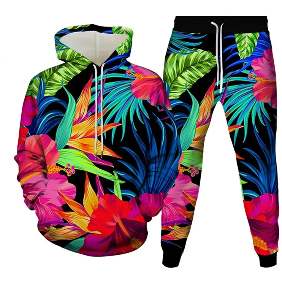

Sunflower Plant Leaf 3D Printed Hoodie Suit Men Sweatshirts Sweatpants Casual Fashion Two Piece Tracksuit Set Man Clothing