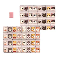 64+1 Seaside Escape Mahjong Board Games Tiktok Tile 24mm Mahjong Multi-style Pattern Flag Ball Battle Chee Chess Toys for Adult