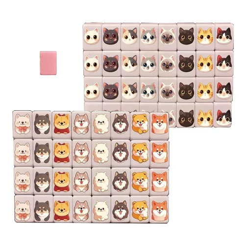 64 + 1 Escape en la playa Mahjong juegos de mesa Tiktok azulejo 24mm Mahjong patrón multiestilo bandera bola batalla queso ajedrez juguetes para adultos