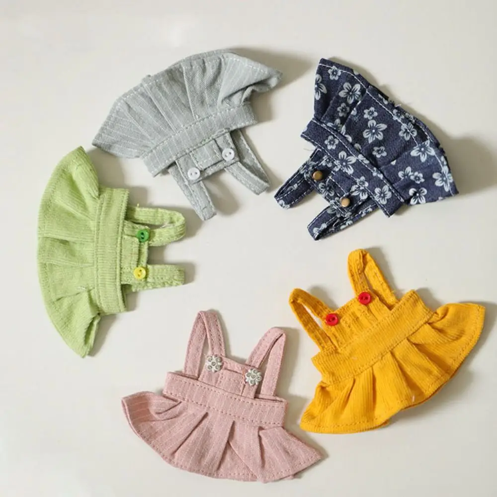10cm Cotton Doll Princess Dresses Plush Dolls Clothes Accessories Jeans Camisole Skirt Decoration for Idol Dolls Accessories