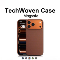 Official TechWoven for Magsafe Case for IPhone 17 Pro Max Magnetic Weaving Texture Wireless Charge Cover TechWoven Case